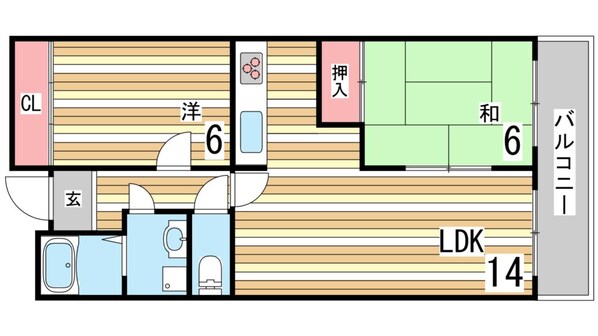 ガーネット森北町の物件間取画像